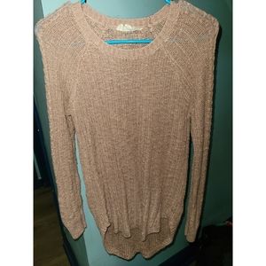 Dusty pink tunic style sweater